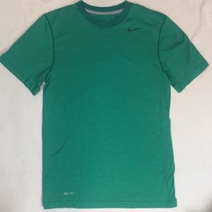 Nike Green Stripe Dri Fit tee
